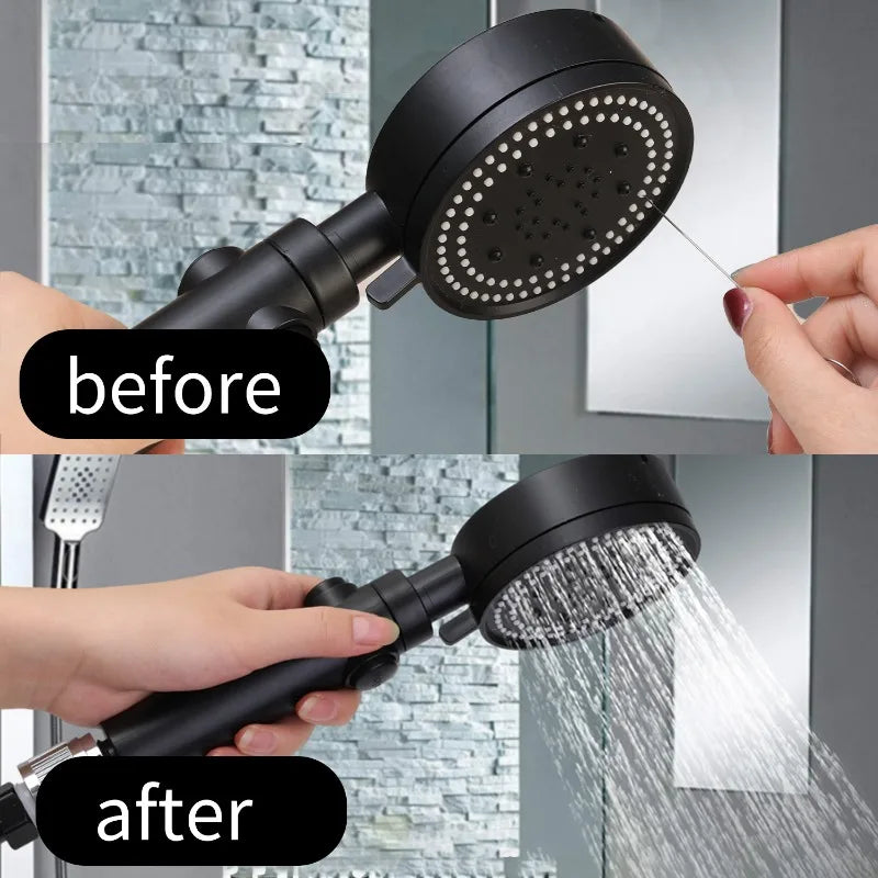Stainless Steel Needle Shower Head Cleaning Brushes Set Suitable For Multi Size Shower Heads Bathroom Accessory Cleaning Tools