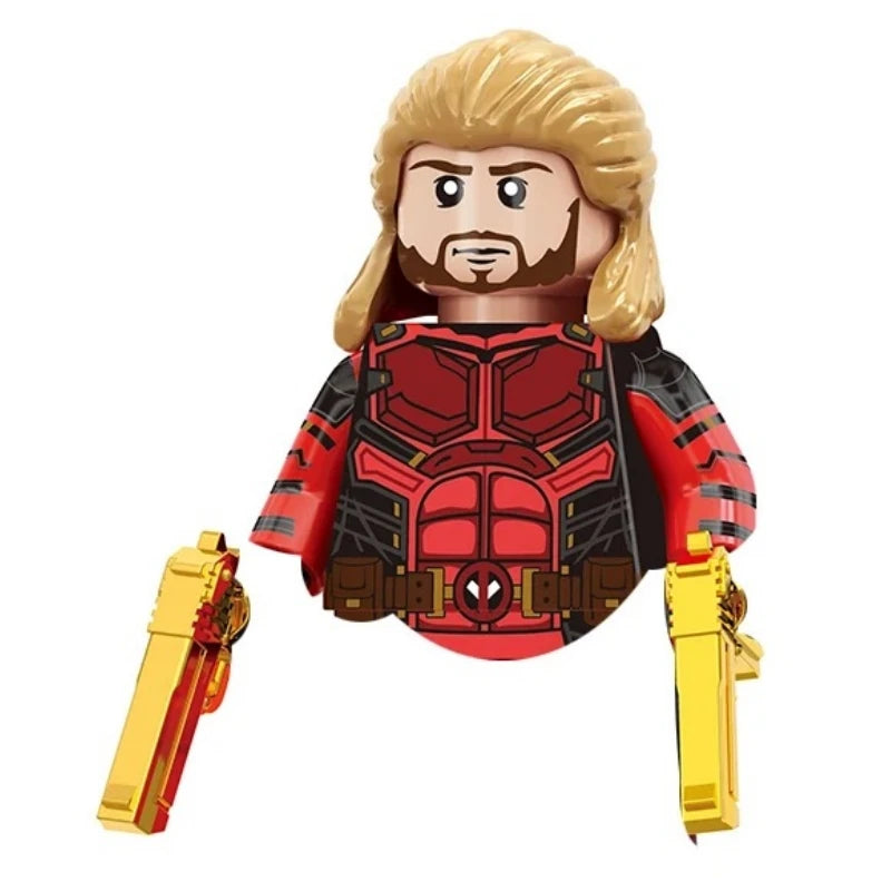 Blind Box Mini Building Blocks TV6203 Figures Big Goblin Spiderman Iron Man Venom Captain Hawk Deadpool Armor Christmas Gift Toy