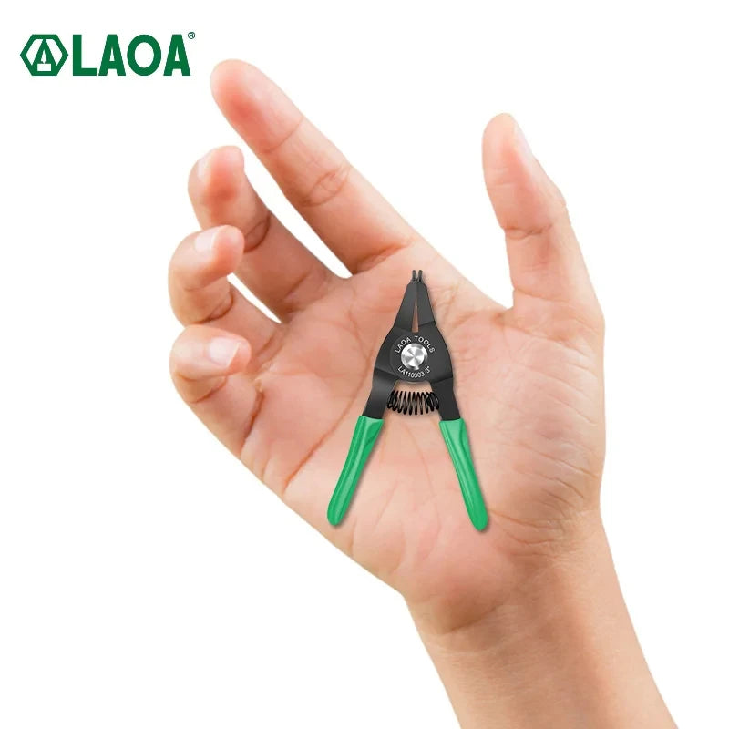 LAOA 3 inch Circlip pliers Mini Right Angled Beak Portable Multifunctional Snap Ring Circlip Pliers Made in Taiwan