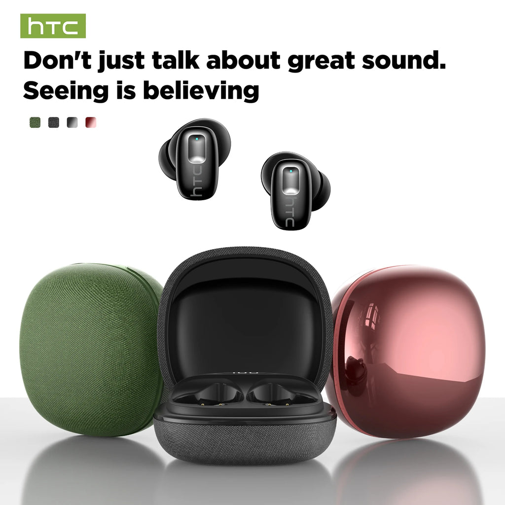Auriculares Traductor DeIdioma 2026 HTC NE75 AI Real-Time Translator 3D Surround Sound Comfort Fit for Travel Gaming Earphones