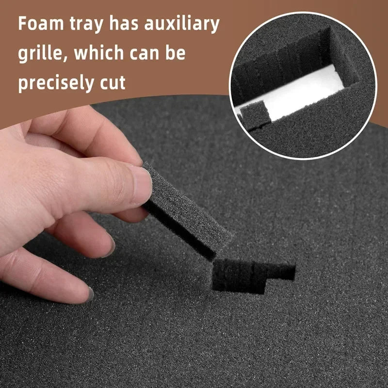 4 Pack 40x30x5cm Pick Apart Foam Insert Pluck Pre-cut Foam DIY Shape for Board Cases Storage Drawer Toolbox Foam Inserts