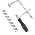 Professional Jeweler's Saw Set Saw Frame Adjustable Blades Bench Pin Clamp Set V-slot Bench Pin Jewelers Versatile Tool