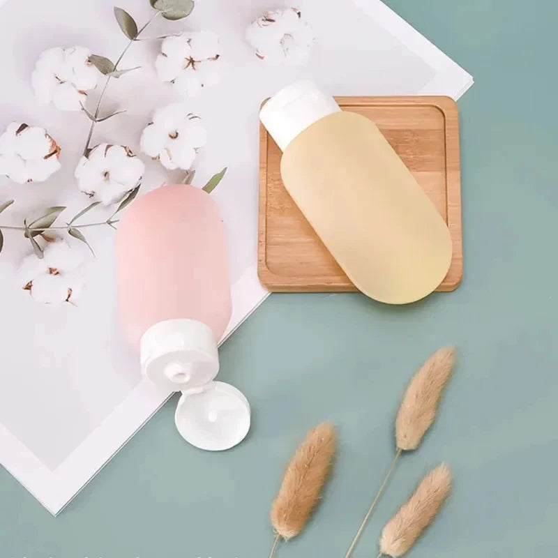 3Pcs/Set Refillable Bottle 60ml Soft Lotion Container Squeeze Tube Empty Portable Travel Shampoo Bottle