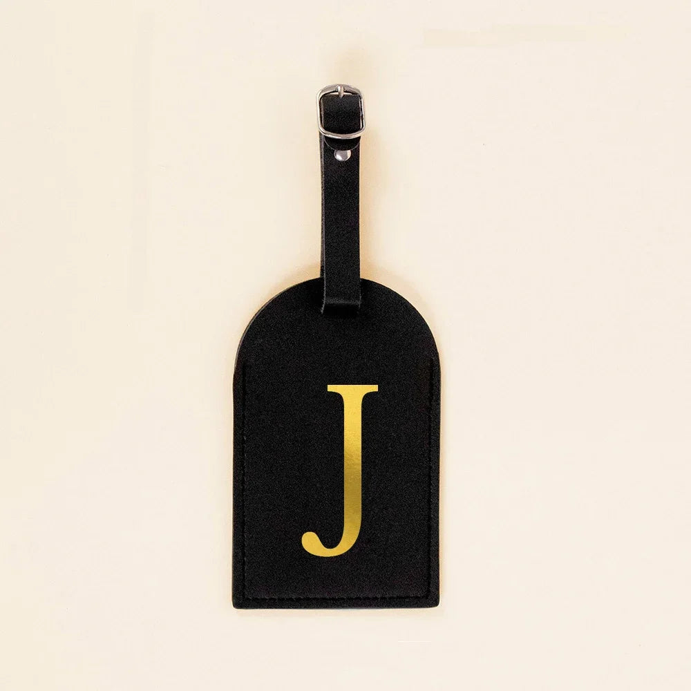 Initial Luggage Tags Handbag key Holders Travel Bag Key Wallets Label Tag Suitcase Identify Labels with Privacy Cover