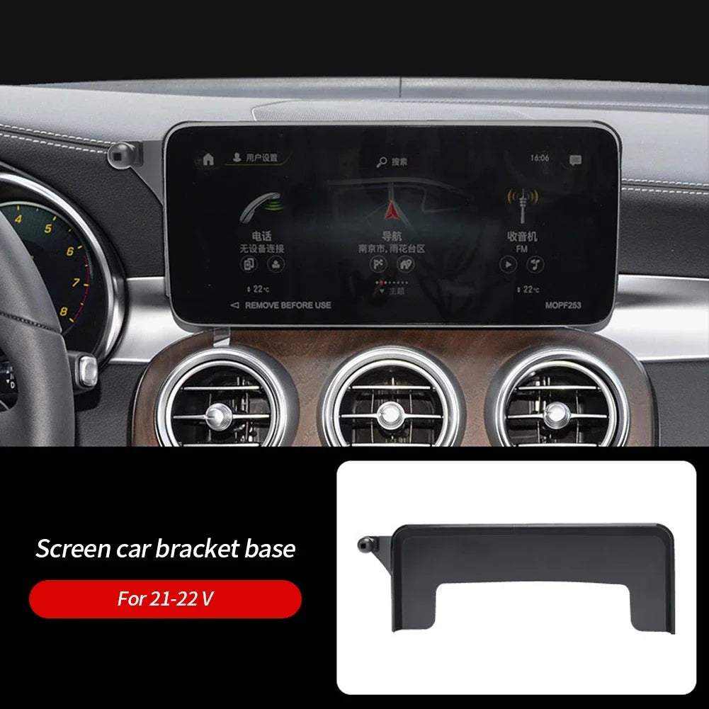 Car Phone Holder For Mercedes-Benz C Class W205 2015 2016 2017 2018 GLC 2016 - 2019 7-inch Screen Fixed Base Navigation Bracket
