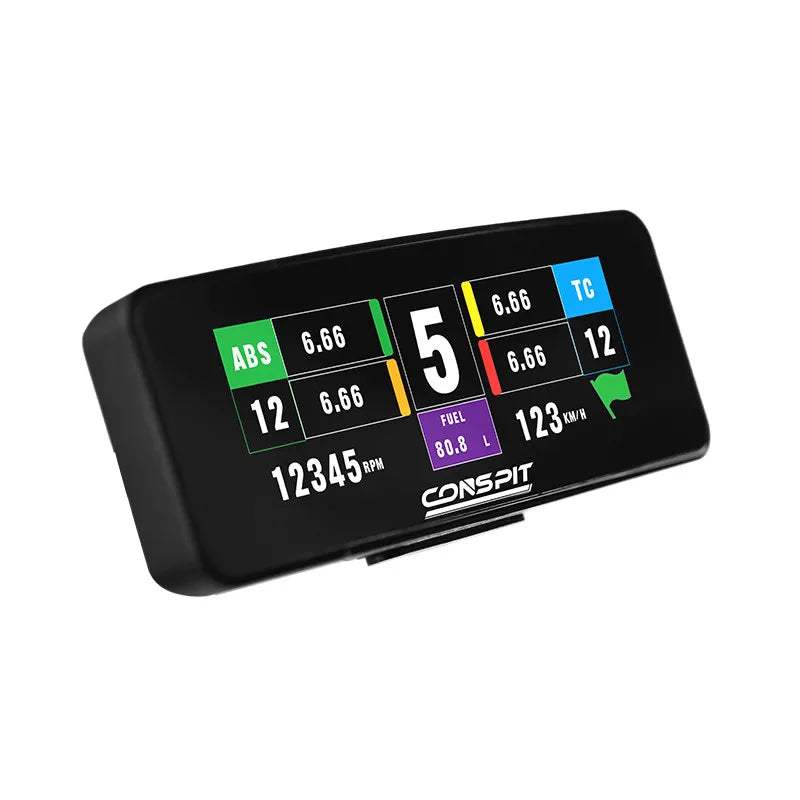 CONSPIT CSD Nano 2.99 Inch Racing Simulator HD Dashboard LCD Display for Game Steering Wheel SIMHUB Magnetic Instrument Meter