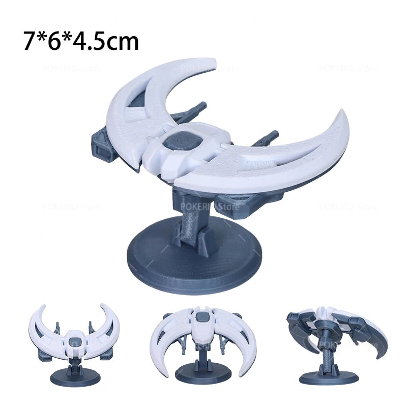 Mini War Machine Mecha Fighter Jet Series 3D Printed Starship Attack Helicopter Flutter Drone Movable Joints Assemble Models Toy