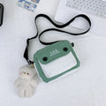 Elegant Snake Bone Chain Small Square Bag Women's Crossbody Simple Design Spring Summer New Style Trendy Handbag Purse