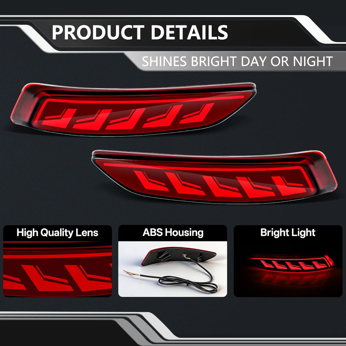 For Toyota Axio Corolla 2015-2018 Rear Bumper Reflector Lights For Lexus LS460 LS600hL 13-16 Brake Lamp 81910-50010 81920-50010