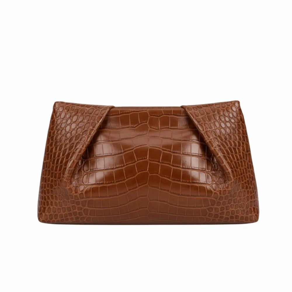 Popular Large Capacity Clutch Bag Lightweight Multifunctional Shoulder Bag Luxury Design Retro Style Woven Bag Banquets