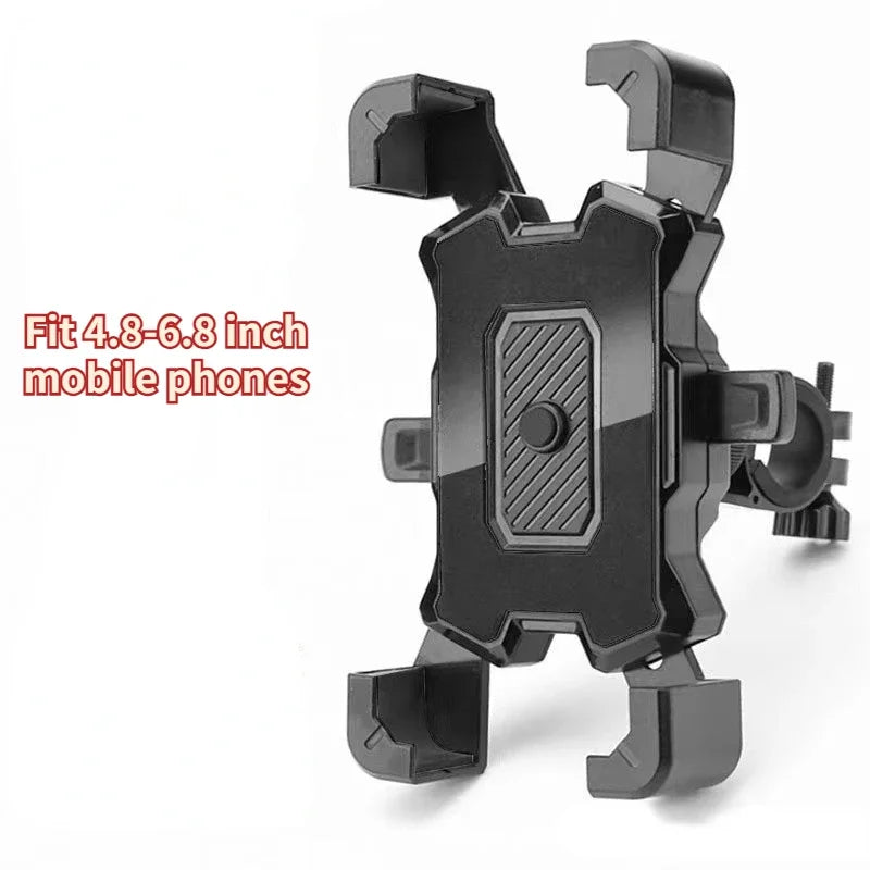 Motorcycle Phone Mount, Bike Mobile Holder, Handlebar Rearview Mirror Clip for Bicycle Scooter, iPhone More 4.8-6.8" Cell Phones
