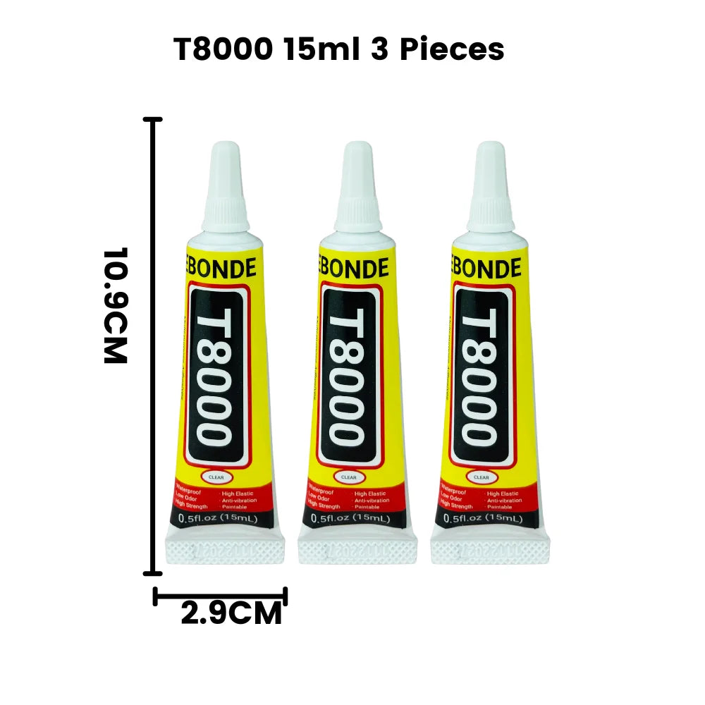 Phone Repair Glue LCD Screen Glue T8000 Cell Phone Adhesive Phone Glue Electronic Glue T-8000 Multifunction DIY Adhesive