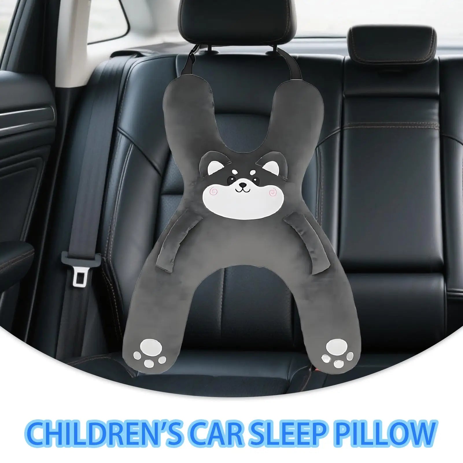 Car Children's Pillow Comfortable And Breathable Car Pillow Waist Child Cute Cartoon Support Headrest Sleeping Car-Mounted
