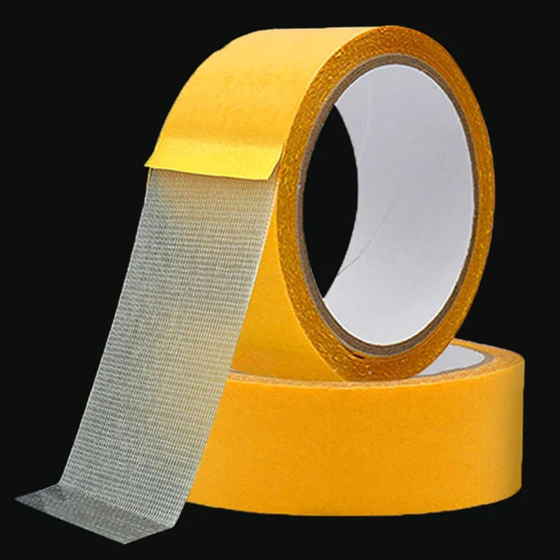 Double-sided Adhesive Strong Non-marking Adhesive Fibre Mesh Double-sided Adhesive Translucent High Viscosity Carpet Tape