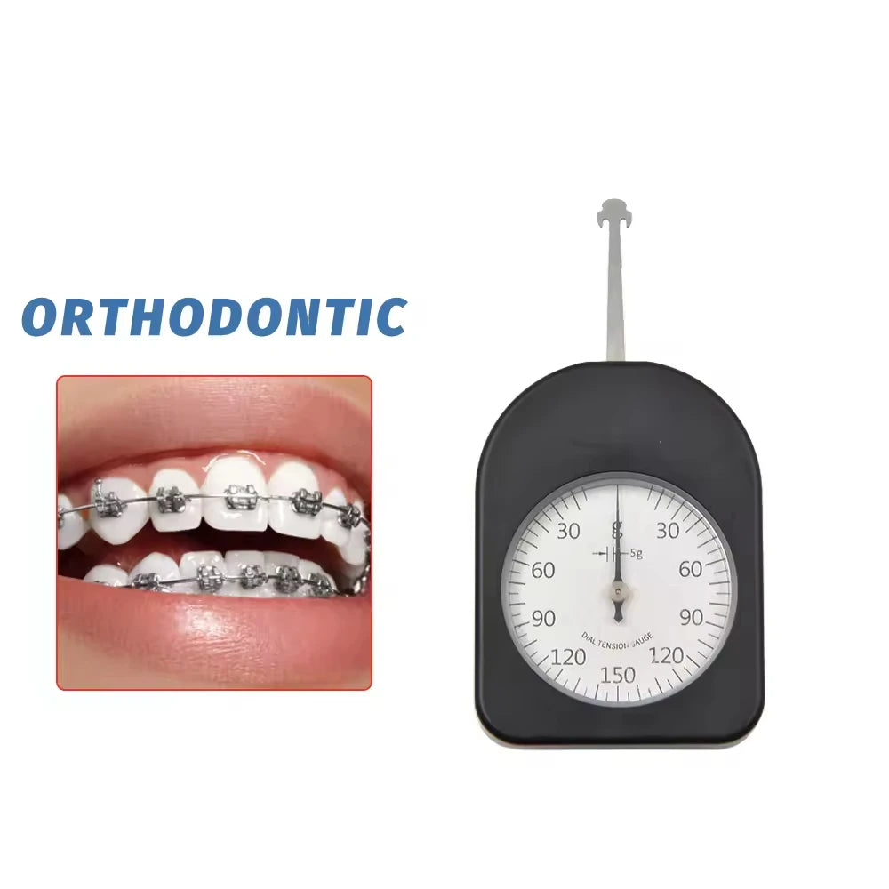 500G Tensiometro Analog Orthodontic Teeth Tension Gauge 300G Single Pointer Dial Meter ATG-500-1
