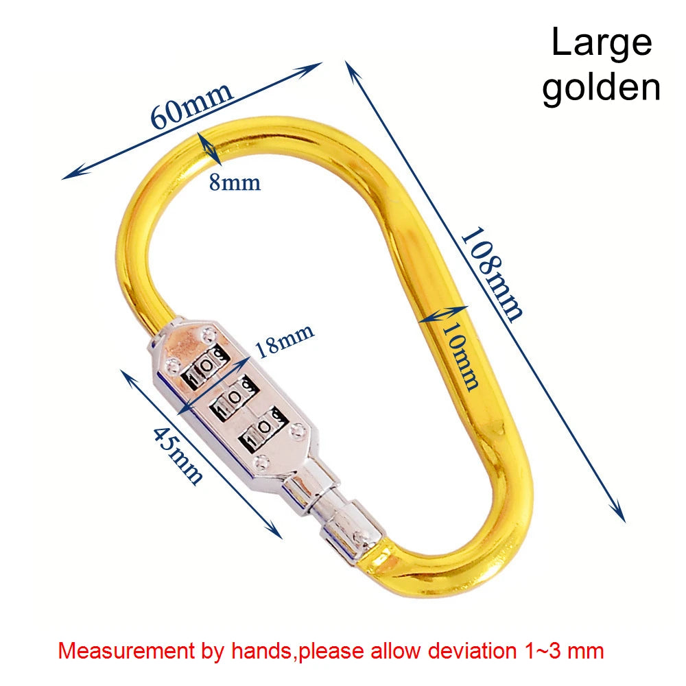 Code Number Lock 3 Digit Dial Combination Padlock Luggage Zipper Bag Backpack Handbag Suitcase Drawer Outdoor Firm Durable Locks