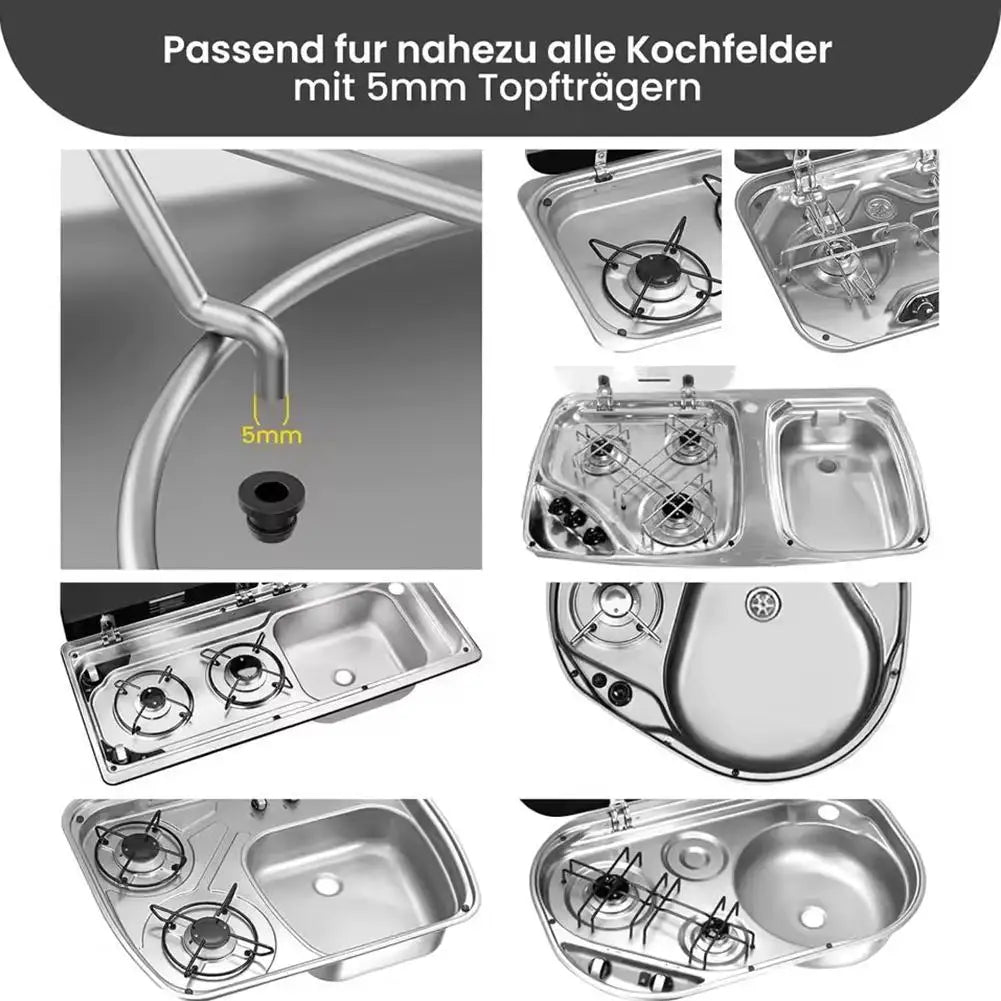 16Pcs Pan Hob Support Grommet Sleeve Rubber Seal Camper Motorhome Kitchen Accessories 44990000122 For Smev Dometic