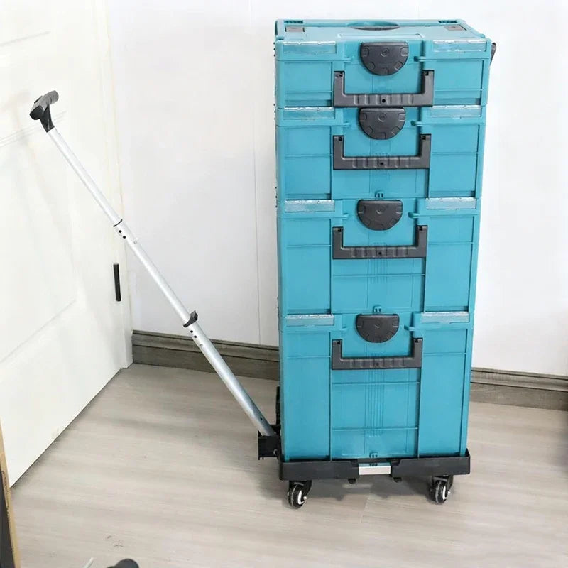 Stackable Plastic Tool Box, Multi-functional Hardware Storage Case for Household, Workshop & DIY Repair Tools Organizer