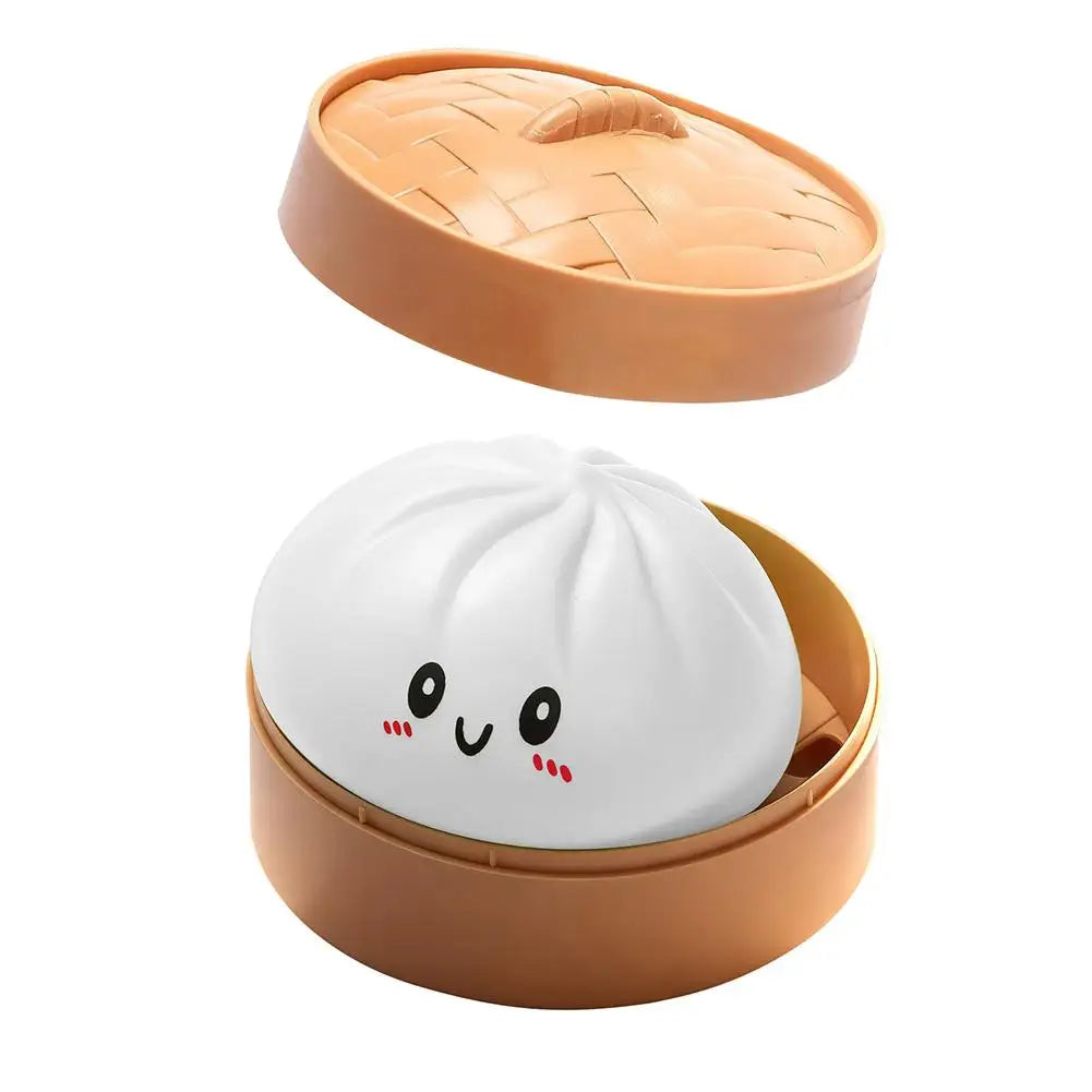 Glitter Dumpling Squishes Stress Balls 2026 Viral Fidget Toy Colorful Simulation Steamed Bun Decompression Toy for Anxiety