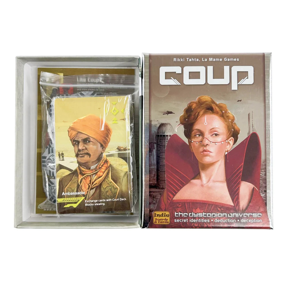 1 Box Coup | Card Game Coup Reformation 1 | 2nd Edition Expansion Holding Resistance Mission Board Game Deck