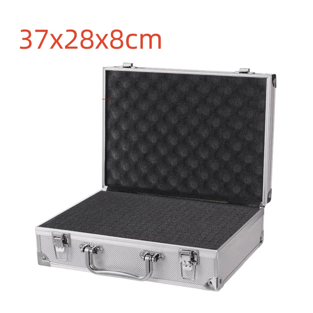 ToolBox Portable Aluminum Safety Equipment Toolbox Instrument Case Storage Box Suitcase Impact Resistant Case with Sponge