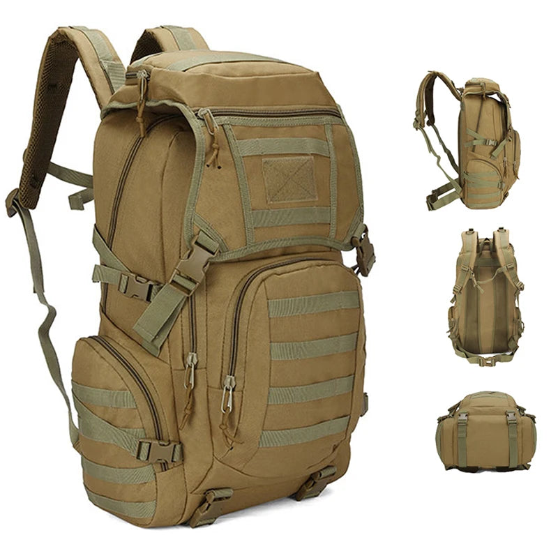 Tactical Backpack Survival Bag Hunting MOLLE Backpack GYM For Men EDC Outdoor Travel Hiking Rucksack Camping Trekking Backpack