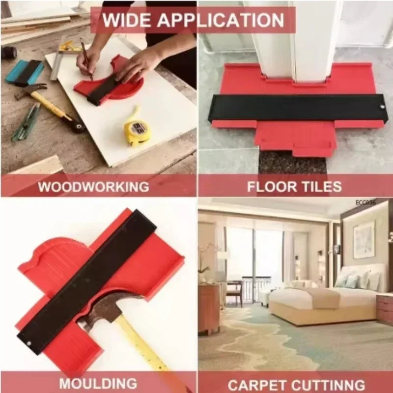 Plastic Profile Copy Gauge Contour Gauge Duplicator Tiles Wood Marking Tool Tiling Laminate Tool Floor Measuring Tool