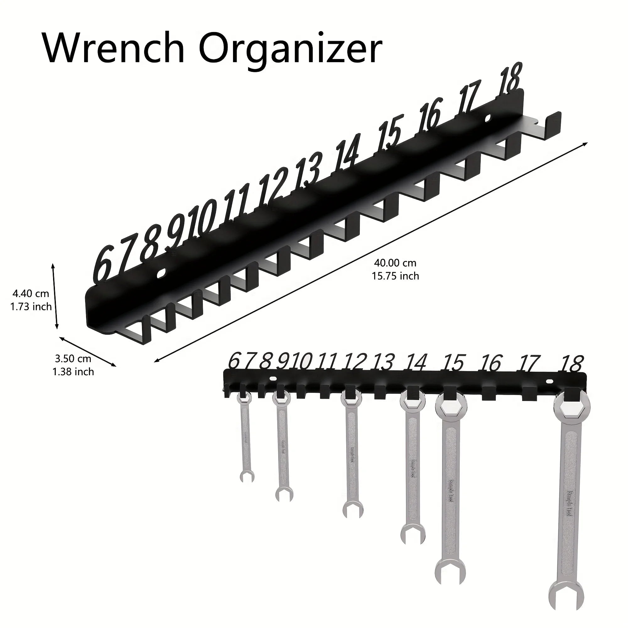 Durable Heavy-Duty Metal Wall-Mounted Screw Organizer with Numbered Slots  [Durable Screw Organizer]