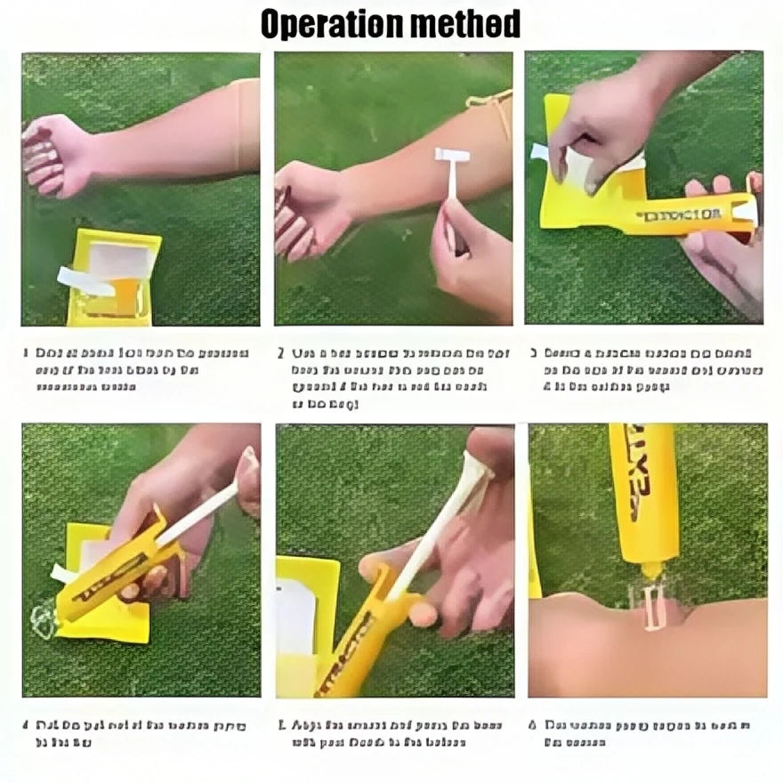 3-Second Venom Extractor Pump | Portable Emergency Kit for Snake, Bee & Mosquito Bites | Outdoor Survival Tool