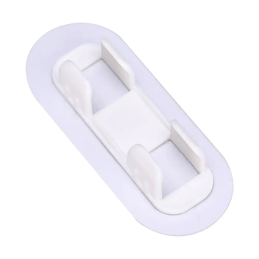 5pcs Plastic Pipe Clamp Hooks Cable Clips Pipe Support Wiring Hose Clamp Self-adhesive Fasteners Drain Pipe Holder
