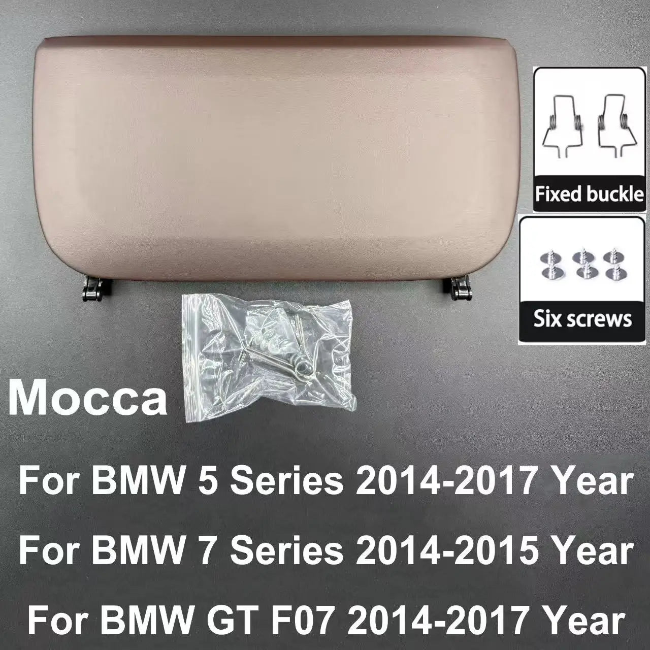 For BMW 5 7 GT Series 2009-2017 F10 F11 F01 F02 F07 Car Seat Back Panel Leather Backrest Storage Pocket Cover