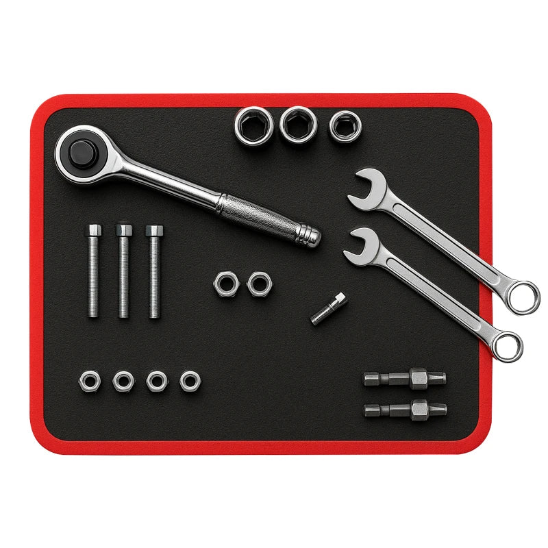 Magnetic Car Tool Storage Mat Anti Slip Screw Nut Organizer Holder Pad for Repair Workshop
