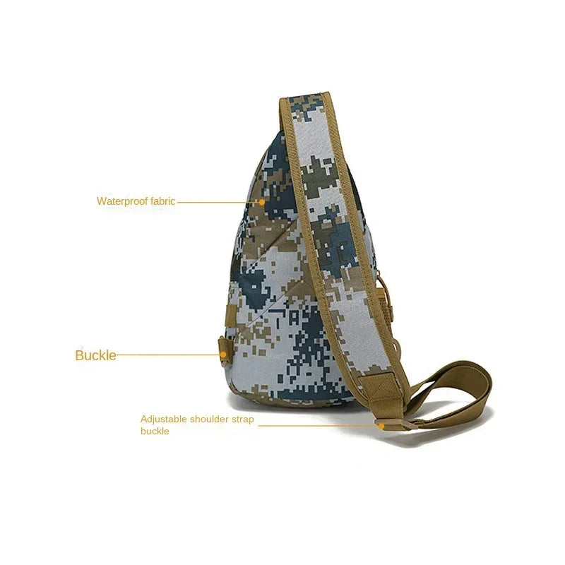 Tactical Shoulder Bag Men Hiking Backpack Nylon Outdoor Hunting Camping Fishing Molle Trekking Chest Sling Bag
