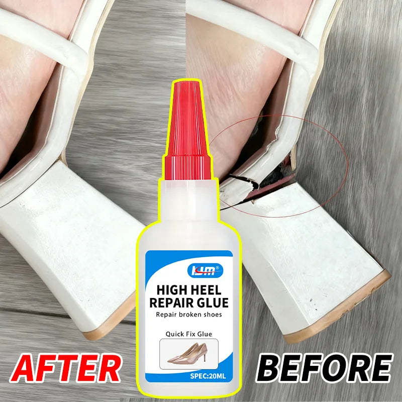 Shoe Repair Glue 20ML, Strong Adhesive For Heels Soles Boots, Instant Fix For Broken & Loose Shoes, Waterproof For Daily Use