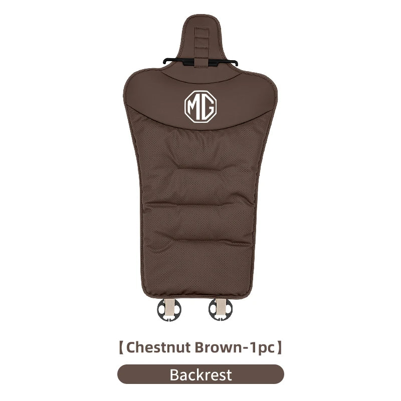 Car Velvet Cushion Leather Backrest Waist Pad Protector Cover Accessories For Morris Garages MG 3 5 6 7 HS ZS GS Hector TF GT ZR