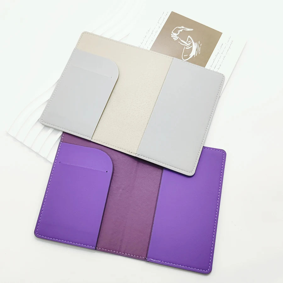 2PCS/Set QUEEN KING Lovers/Couples PU Travel Accessories Passport Case/Cover/Holder for Women or Men