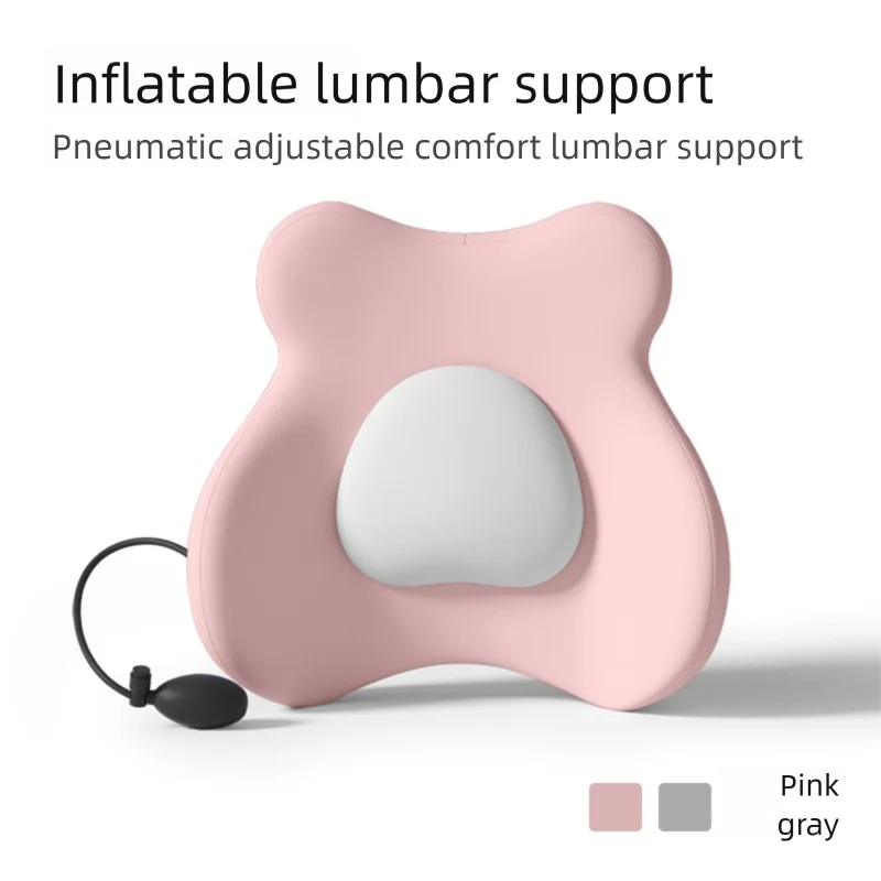 Inflatable Support Cushion Design For Car Waist Protection And Lumbar Pillow Ergonomic Lumbar Support Pillow Press Type Cushion