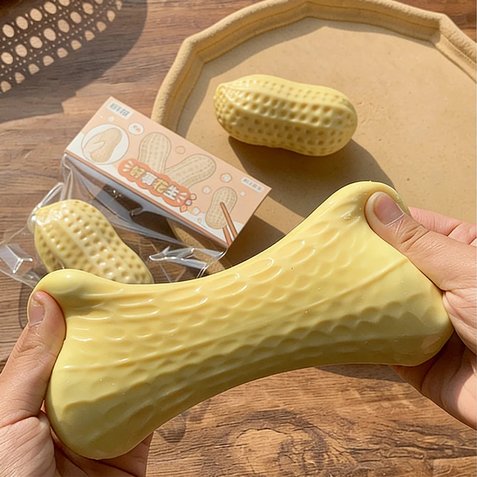 */Peanut Stress Ball Squeeze Ball Squishy Toy Buttery-Soft Feel Fidget Toy ASMR Sensory Anti Stress Relief Toy for Adults Gifts