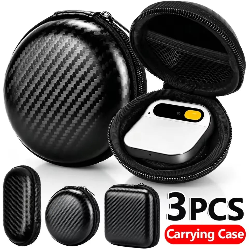 1-3Pcs Earphone Carrying Case Holder EVA Headphone Storage Bag Small Zipper Pouch for EarPods Cable Charger Organizer Box Pouch