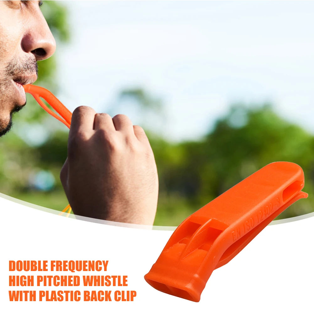 1/5/10pcs Safety Whistles Multifunction Survival Loud Whistle Double Pipe Outdoor Emergency Whistle for Camping Hiking Tools