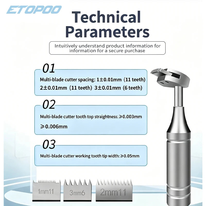 Cross-Cut Adhesion Tester Kit with 1mm/2mm Blades Magnifier Handle Brush And Tape for Material Science And Engineering