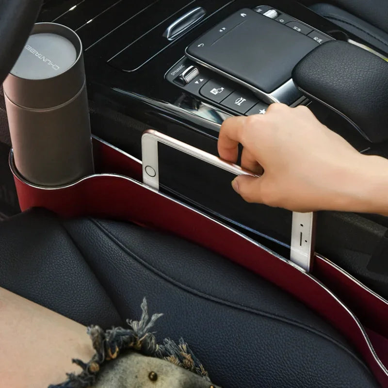 2Pcs Car Front and Rear Seat Cup Holders, Multi-Functional Storage Box for Car Organization, Interior Accessory Storage