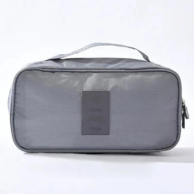 Waterproof Multi Compartment Travel Underwear Storage Bag Portable Bra Socks Organizer Case for Women Multi Print Lingerie Pouch