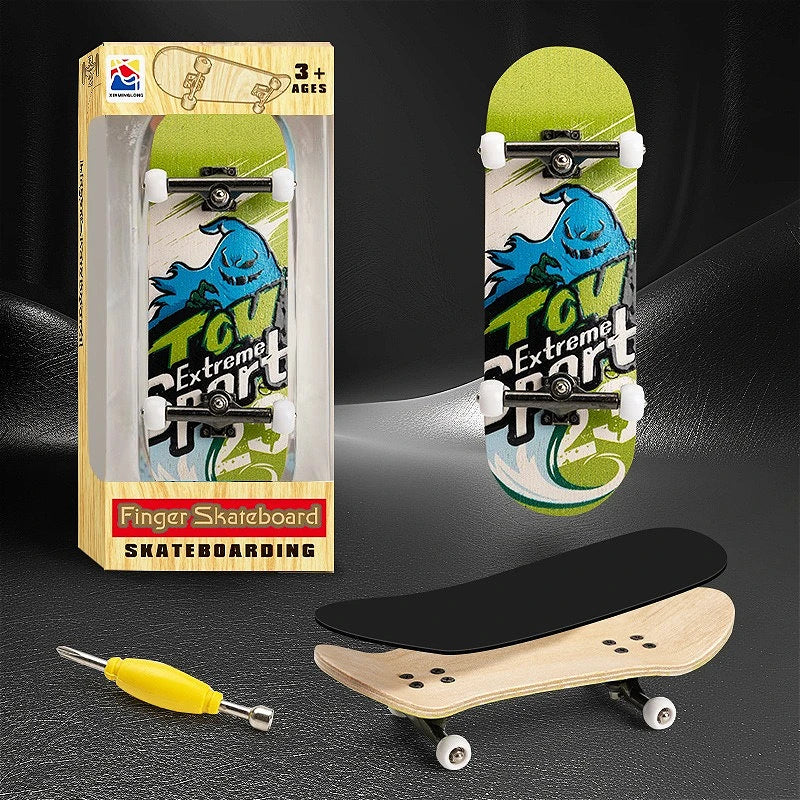 Wholesale Professional Bearing Mini Stress-Relieving Fingerboard Toy Made of Five-Layer Maple Wood