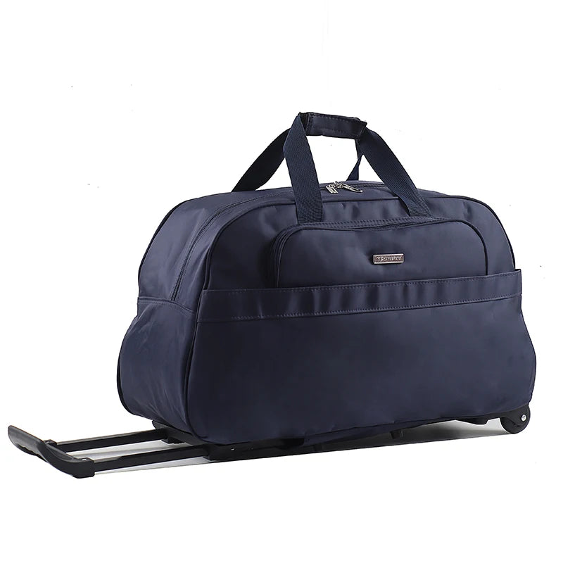 Large Capacity Luggage Bag Travel Bag Handheld Carry-On Bag Lightweight Short Trip Bag Unisex Oxford Cloth Pure Color Simple ...