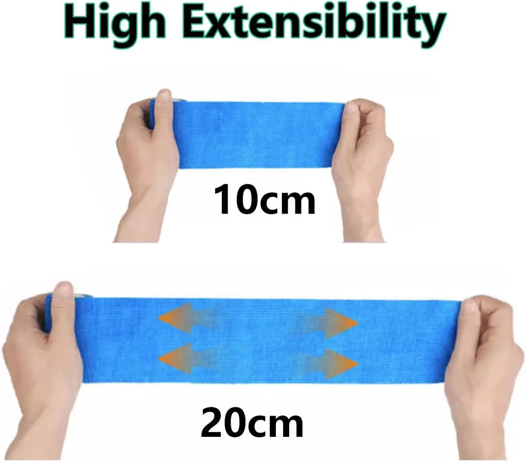 15pcs 2.5/5/7.5cm Colorful Sports Self Adhesive Elastic Breathable Sports Wrap Tape For Knee Pads Finger Ankle Aid Kit Pet Tool