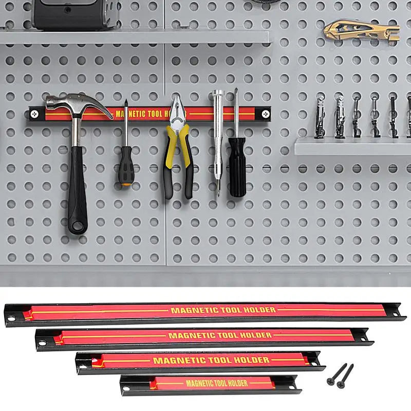 Magnetic Strip For Tools Large Capacity Wall Tool Holder Metal Tool Bar For Workshop Home Space Saving Tool Organizer For Car