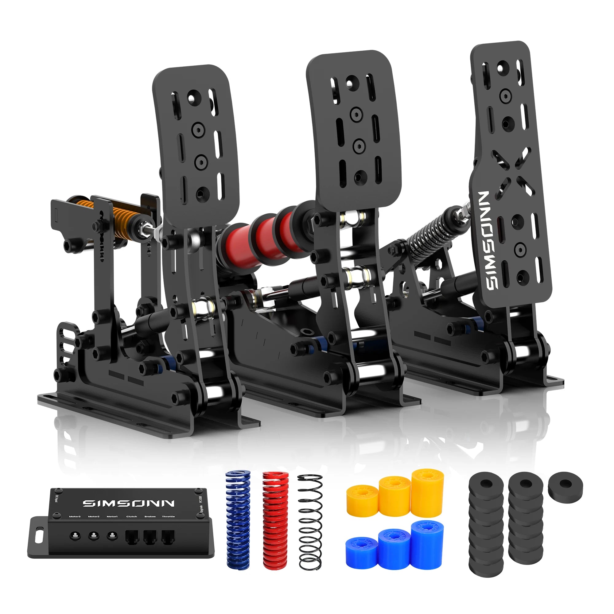SIMSONN Plus X Sim Racing Simulator Pedal PC Simracing Pedals Support VAM and VAM RPO Vibration Motor Driving Game Accessories