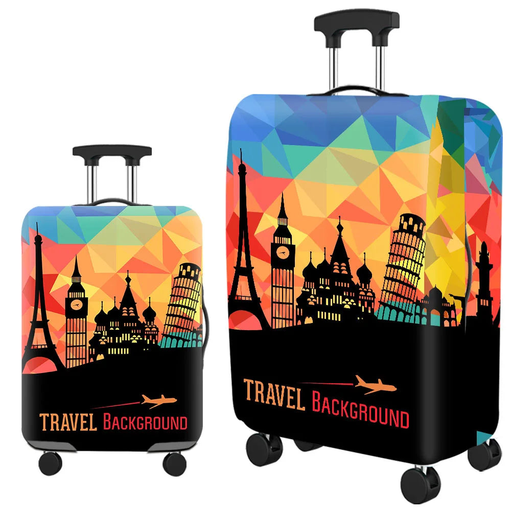 Popular Luggage Protective Cover Elastic Cloth Thickened Dust-proof Trolley Suitcase Cover Travel Accessories For 18-30Inch Case