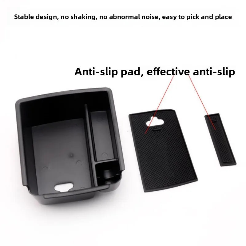 For Volkswagen VW Tiguan L 2017~2021 Car Center Console Armrest Storage Box Sundries Tidying Organizer Tray Interior Accessories